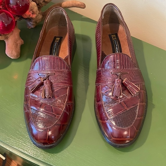 🎉HP🎉Stacy Adams 🔥Sale🔥genius snake skin shoes - Picture 1 of 9